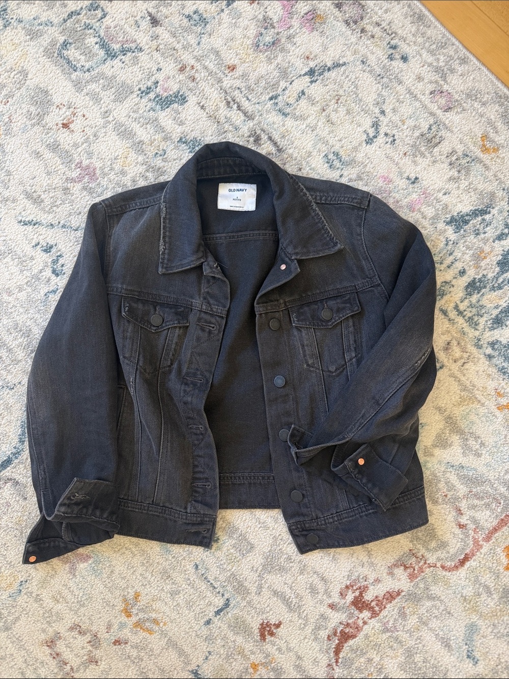 Old Navy Women's Black Jean Jacket
